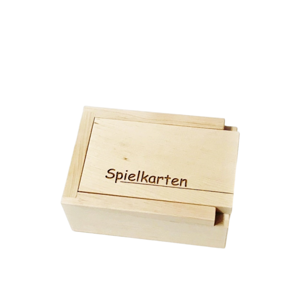 Tiroler Kartenbox aus Zirbe SPIELKARTEN